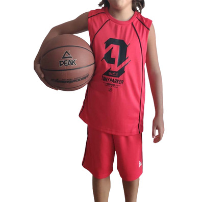 Peak Sport Basketball Junior Tony Parker Signature Set "Red"