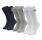 Champion 3 Pack Crew C Logo Socks "Navy-White-Grey"