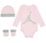 Jordan JHN Jumpman Infants Hat/Bodysuit long sleeve/Bootie Set 3pc "Foam Pink"