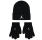 Jordan Kids Jan Essentials Beanie and Gloves 2Pieces "Black"