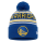 New Era NBA Golden State Warriors Knit EG Wordmark Beanie Pom-pom