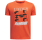 UA Boys' Split Big Logo Short Sleeve "Fire-Halo Gray"