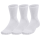 UA Unisexe 3-Maker 3-Pack Mid-Crew Socks "White-Mod Gray"