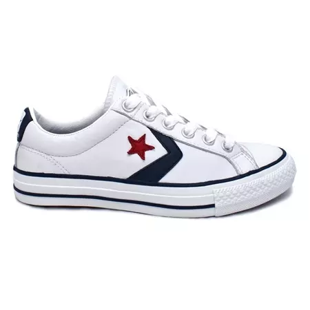 Converse Star Play EV OX (blanco/marino/rojo)
