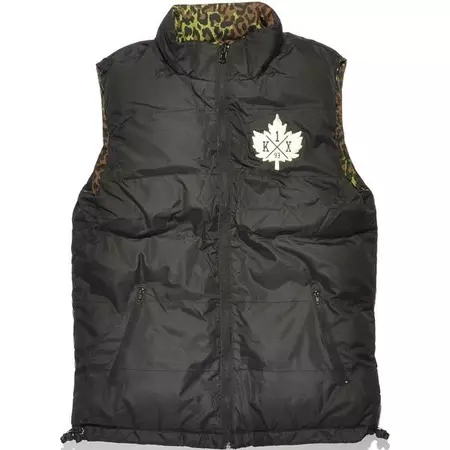 K1X Chaleco Leaf Reversible (negro/leocamuflaje)