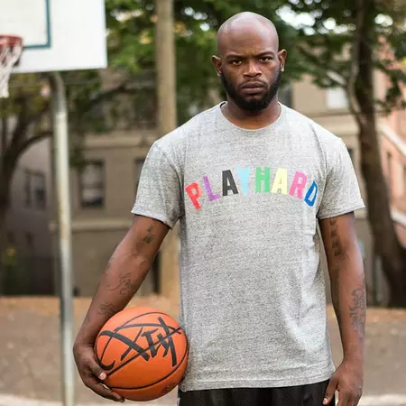 K1X Camiseta Play Hard 93 (gris)