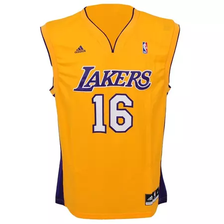 Adidas Camiseta Réplica Gasol Lakers (amarillo/purpura/blanco/)