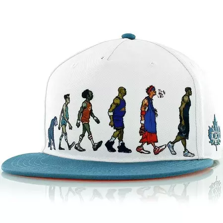 K1X Gorra Darwin Basketball (Blanco/Azul)