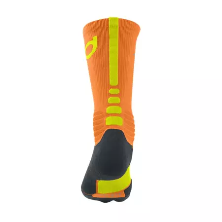 Calcetines Nike KD Hyper Elite Crew (877/bright citus/volt/negro)