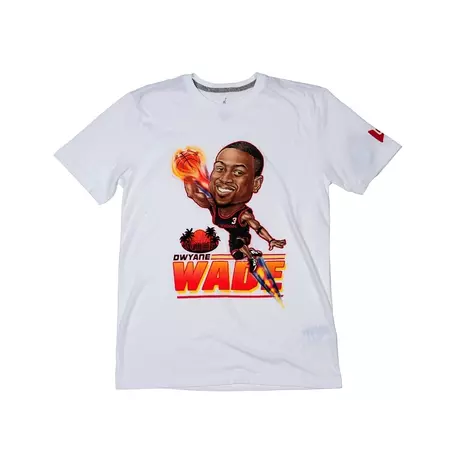 Camiseta Jordan DWade Image Banner (100/blanco/rojo)