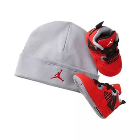 Air Jordan 4 Retro Bebé "Infant Crib" (603/rojo/blanco)
