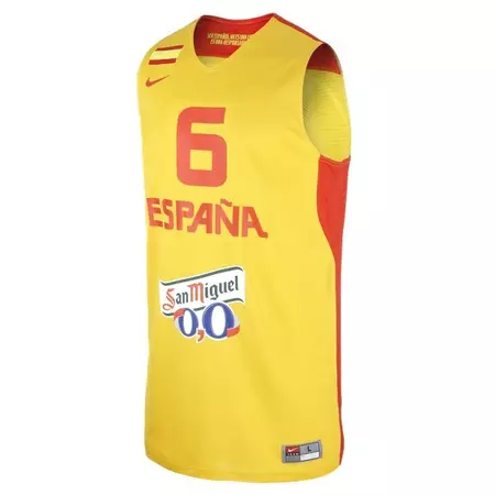 Camiseta Selección España Ricky Rubio (740/amarillo/rojo)