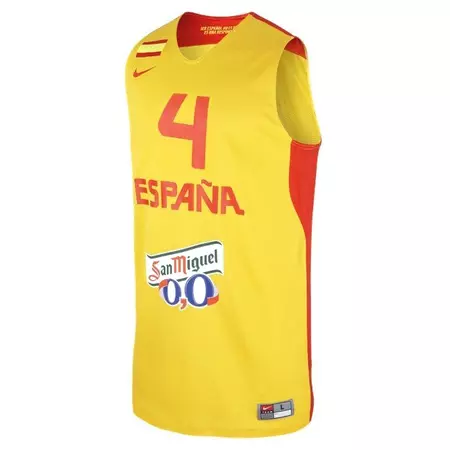 Camiseta Selección España Pau Gasol (740/amarillo/rojo)