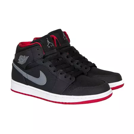 Air Jordan 1 Mid "Night" (004/negro/rojo/gris/blanco)