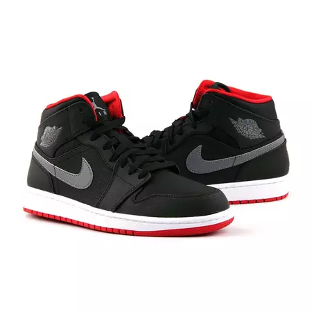 Air Jordan 1 Mid "Night" (004/negro/rojo/gris/blanco)