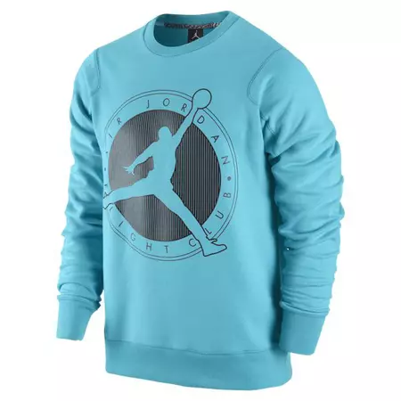 Jordan Sudadera Flight Club Graphic Crew (456/turquesa)
