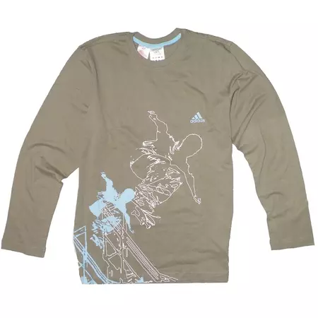 Camiseta Adidas M/L Skate Jumpers Ls (kaki)