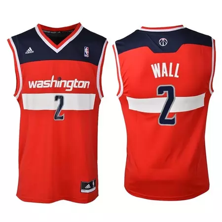 Adidas Camiseta Réplica John Wall Wizards (rojo/marino/blanco)