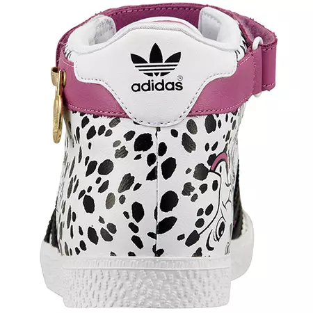 Adidas Gazelle 101 Dalmatas Mid K (30-35)(blanco/negro)