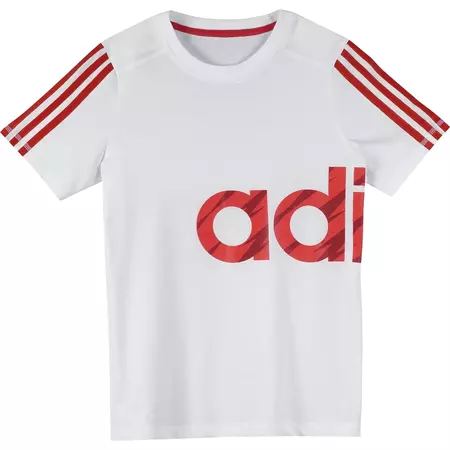 Adidas Camiseta Niño Recharged (blanco/rojo)