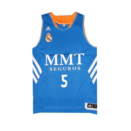 Camiseta Rudy Fernández Real Madrid Basket 13/14 (azul/blanco)