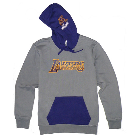 Adidas Sudadera NBA Lakers Fan Winter Flewece (gris/purpura)
