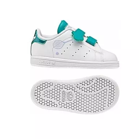 Adidas Stan Smith Adikids L (20-27) (Blanco/Verde)