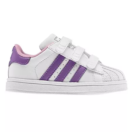 Adidas Superstar 2 CF Inf (blanco/morado/rosa)(20-27)