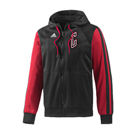 Adidas Sudadera Capucha Full-Zip Chicago Bulls (negro/rojo)
