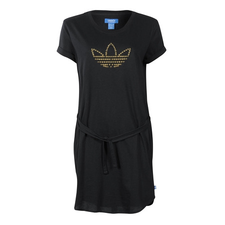 Adidas Vestido Mujer Original Tee Dress (negro/oro)
