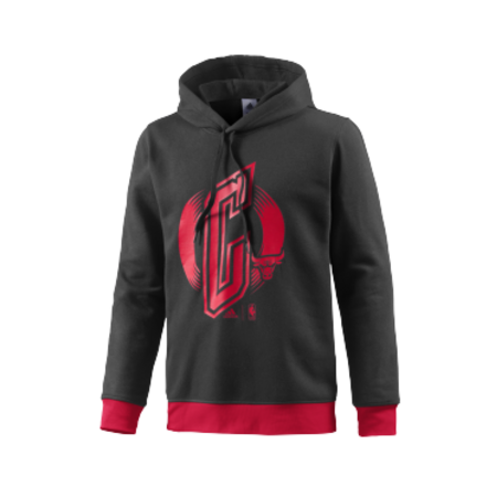 Adidas Sudadera NBA Chicago Bulls (negro/rojo)