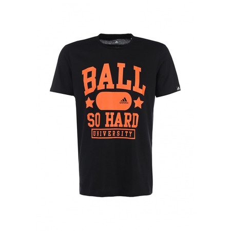 Adidas Camiseta Ball Hard (negro/naranja)
