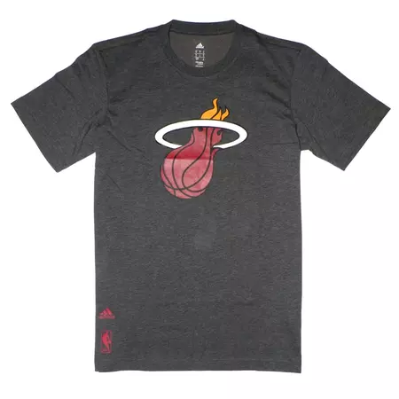 Adidas Camiseta NBA Miami Heat Logo Fan Winter (gris)
