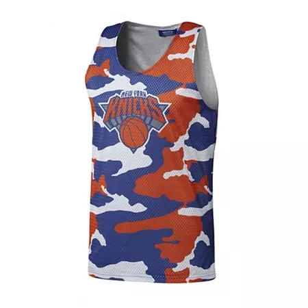 Adidas Camiseta Reversible Knicks Mesh (blanco/azul/naranja)