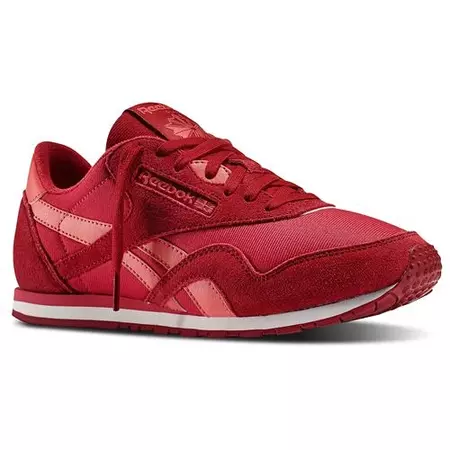 Reebok Classic Leather Nylon Slim Colors (magenta/rojo/blanco)