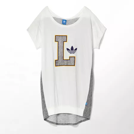 Adidas Original Mujer Vestido Lakers (blanco/gris)