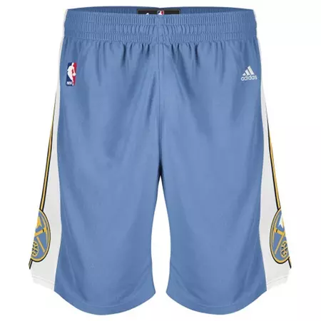 Adidas Short NBA Denver Nuggets (celeste/blanco)