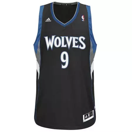 Camiseta NBA Swingman Ricky Rubio Minnesota Timberwolves (negro)