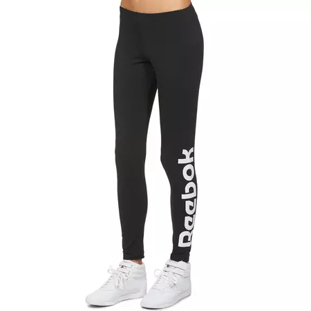 Reebok Classic Mujer Fitted 7/8 Legging (negro/blanco)