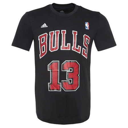 Adidas Camiseta NBA Game Time Noah Nº 13 (negro/rojo)