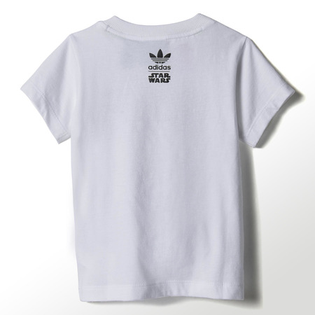 Adidas Originals Camiseta Infantil Star Wars Master Yoda (blanco/negro)