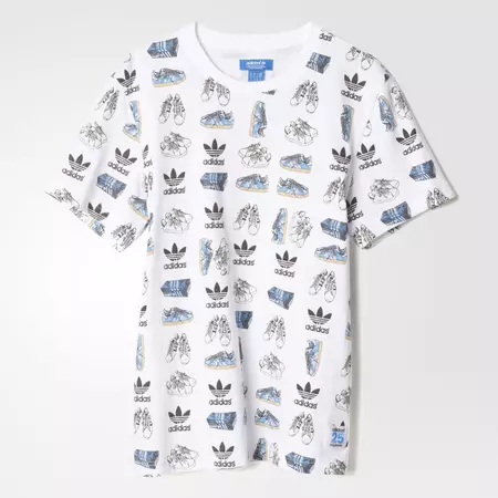 Adidas Originals Camiseta Shoe Pop By Nigo (blanco)