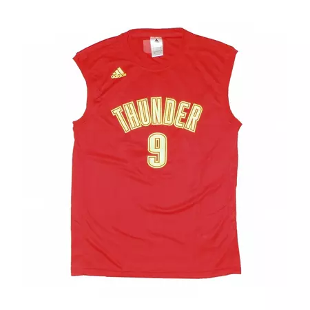 Adidas Camiseta NBA Fanatic Mundial Ibaka Nº9 (rojo/amarillo)