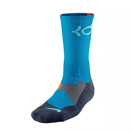 Calcetines Nike KD Hyper Elite Crew (483/azul/naranja/aguaclara)