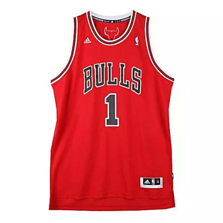 Adidas Camiseta Swingman NBA Rose Bulls (rojo/negro)