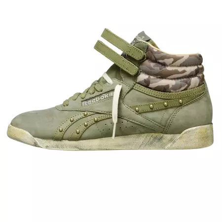 Reebok Zapatillas Mujer Freestyle Hi Italy Studs (verde cargo)