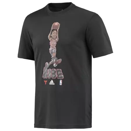 Adidas NBA Camiseta GFX Caricature Rose (negro/negro)