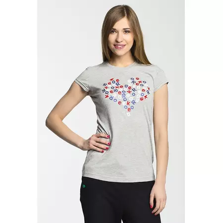 Reebok Camiseta Mujer Heart (Gris)
