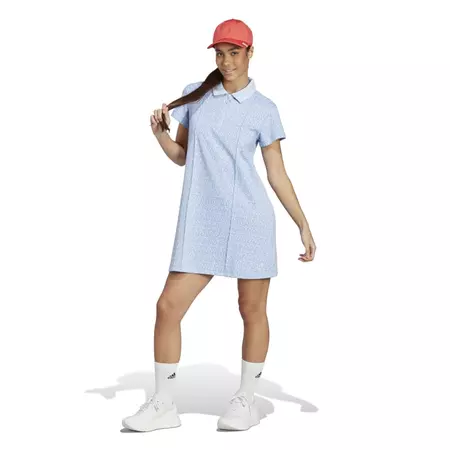 Adidas ALL-OVER Graphic Polo Dress "Sky Blue"