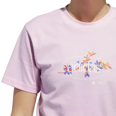 Adidas Elements Radiate Floral Graphic T-Shirt "Clear pink"